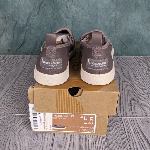 Koolaburra Keller Slip-On White / Cinder Size 5.5 - Picture 4 of 6